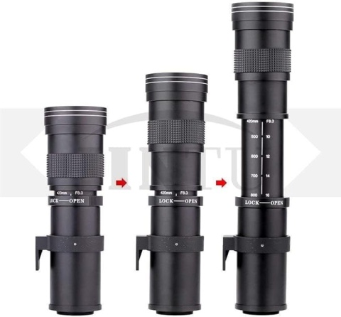 Teleobiektyw Ręczny MF 420-800 mm do Canon EOS T5 T6 T7 60D 70D 80D 7D Teleobiektyw Ręczny MF 420-800 mm do Canon EOS T5 T6 T7 60D 70D 80D 7D