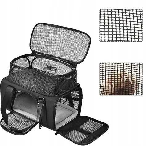 Transporter dla Psów i Kotów Rozszerzalna Torba Składana 45 x 28 x 21cm