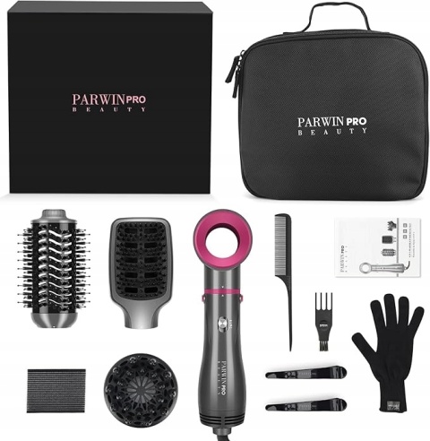 Zestaw PARWIN PRO BEAUTY, Suszarko-Lokówka 4-w-1, 1000 W. Zestaw PARWIN PRO BEAUTY, Suszarko-Lokówka 4-w-1, 1000 W.
