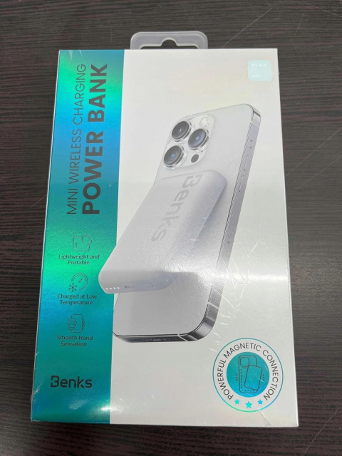 BENKS POWERBANK BEZPRZEWODOWY KABEL USB-C 6000mAh MagSafe