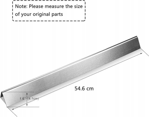 Osłona Palnika na Grill Gazowy 54,5cm Osłona Płyty grzewczej 5szt.