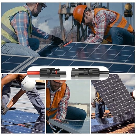 Przewód solarny o przekroju 6 mm² Kabel Fotowoltaiczny Przedłużacz 1m